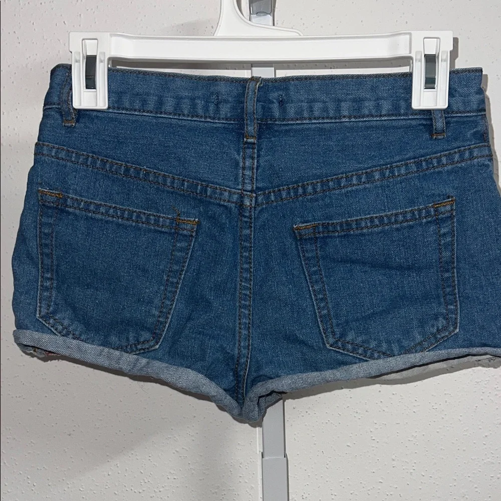 Forever 21 Patriotic Star and Stripe Jean Shorts - Picture 3 of 3